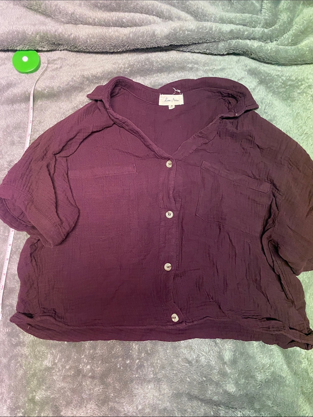 Cropped button up